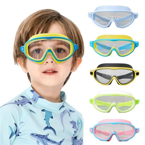 Kids Swimming Goggles Anti Fog Uv Protection Ear Plug Children Swim