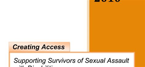 Creating Access Supporting Survivors Of Sexual Assault With Disabilities By Calcasa