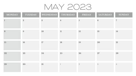 23 Printable Free May 2023 Calendars Minimalist Design Onedesblog