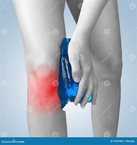 Acute Pain In A Woman Knee Stock Photo Image Of Repetitive Enhanced