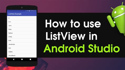 Android Studio Listview Tutorial Verseed