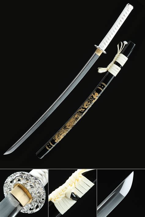Épée De Samouraï Katana Japonaise Tsuba En Acier à Haute Teneur En