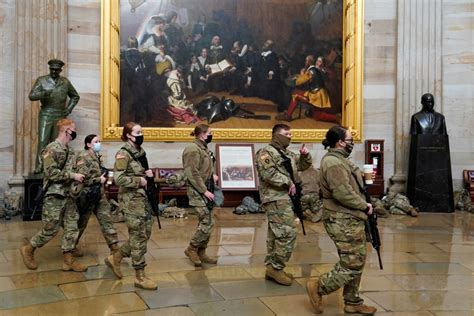 In Pictures: National Guard troops arrive before US inauguration ...