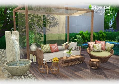 Clarity Garden Set At Simcredible Designs 4 Sims 4 Updates