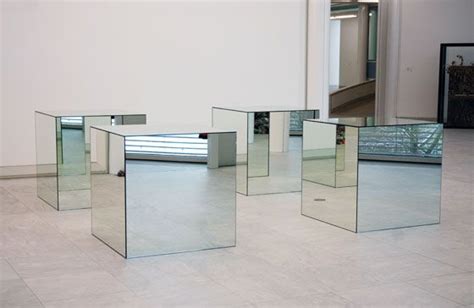 Untitled Four Mirrored Cubes 1965 By Robert Morris Mirror