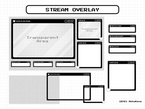 Stream Overlay Package For Twitch Cute Windows Theme Overlay Etsy