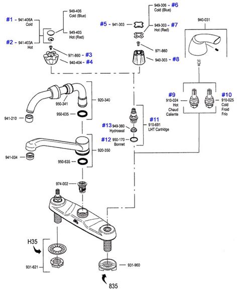 Please visit our website to. price pfister classic series handle kitchen faucet repair ...