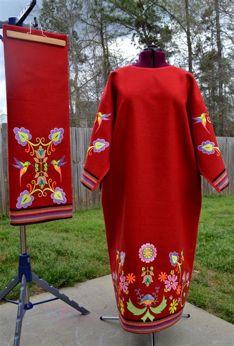 Womens Traditional Embroidered Powwow Regalia Native American Dress Native American