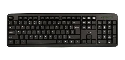 Teclado Noganet Nkb 78011 Qwerty Español Color Negro Loschiquibum