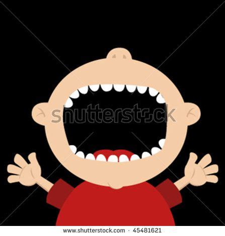 Blackwork tattoo of an open mouth yelling lies on the leg by eterno 8/ eterno nomad tattoo. Big Mouth 스톡 사진, 이미지 및 사진 | Big mouth, Cartoon pics, Clip art