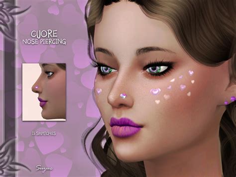 Cuore Nose Piercing By Suzue At Tsr Sims 4 Updates