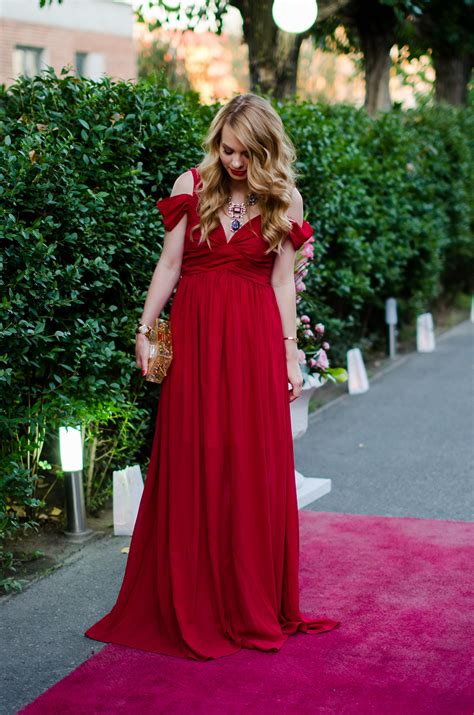 Red dresses for weddings | dress for the wedding. Wedding outfit :: the red maxi dress - Pink WishPink Wish