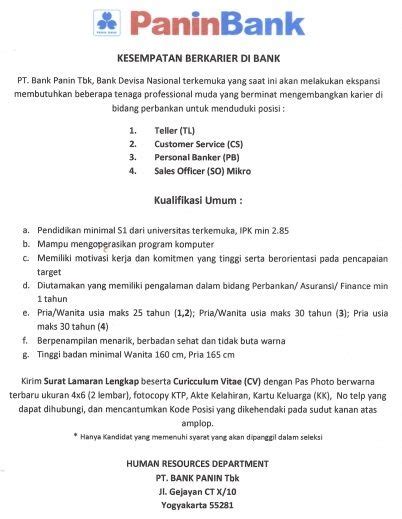 Jun 04, 2021 · bank muamalat. Kriteria Kerja Di Bank / 18 Contoh Surat Lamaran Kerja ...
