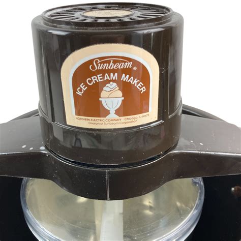 Vintage Sunbeam Ice Cream And Frozen Dessert Maker Model 8476 Etsy