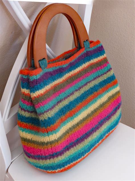 knit bag pattern felted purse pattern knit purse knitting etsy