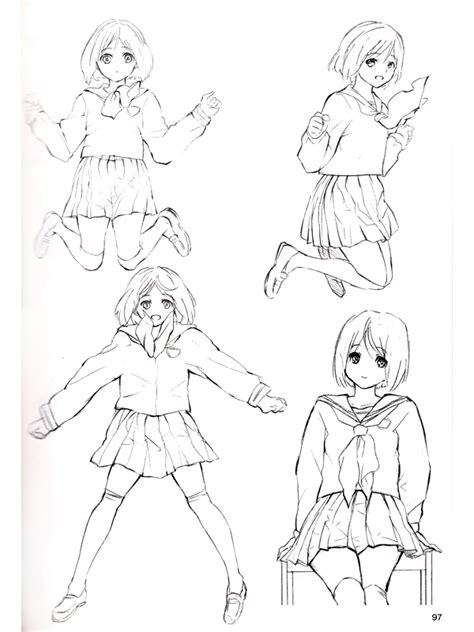 How To Draw Manga 800 Different Girl Pose Collection