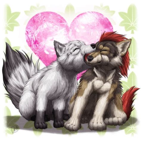Love Is Love Wolf Puppy Wolf Mates Anime Wolf