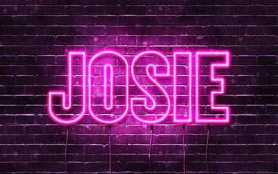 Download Wallpapers Josie K Wallpapers With Names Female Names Josie Name Purple Neon