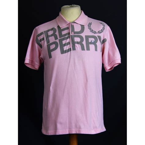 Fred Perry Size S Pink Twin Tipped Short Sleeved Polo Shirt In Cotton