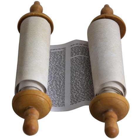 Mini Deluxe Replica Torah Scroll Judaica World Of Judaica