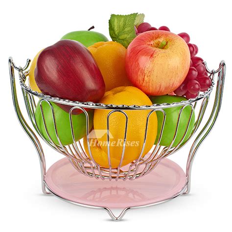 They can be made from a variety of materials which include ceramic, glass, metal, wood or even plastic. Metal Fruit Bowl Hanging Plastic Pink Contemporary Kitchen ...