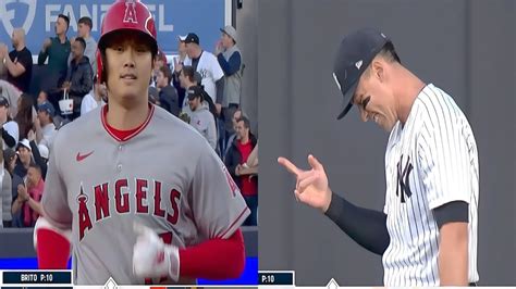 Shohei Ohtani Hr Gets Rob By Aaron Judge Incredible Catch Youtube