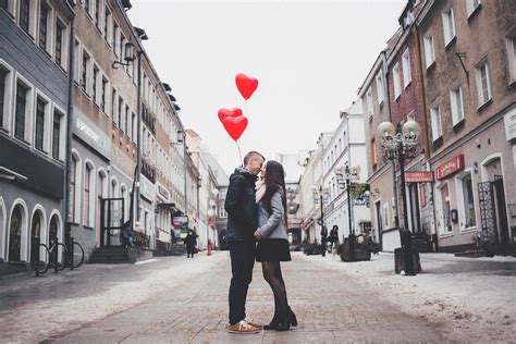 Couple Walking On City Street · Free Stock Photo