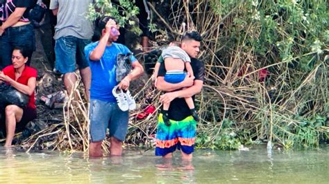 Migrantes Cruzan El Río Bravo En Tamaulipas No Les Importa Arriesgar