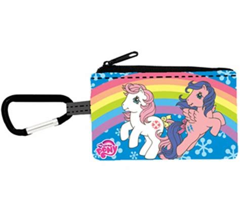 My Little Pony Rainbow And Snowflake Zippered Coin Case Purse Keychain