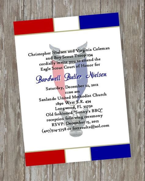 See also these collection below Eagle Scout Court of Honor Invitations - Prepared 2 white design-Digital File | Eagle scout ...