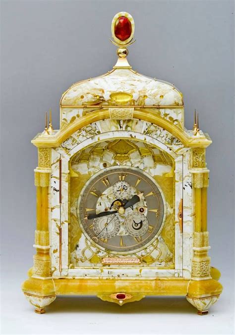 Amber Creations by Lopatkin family | Unusual clocks, Antique clock ...
