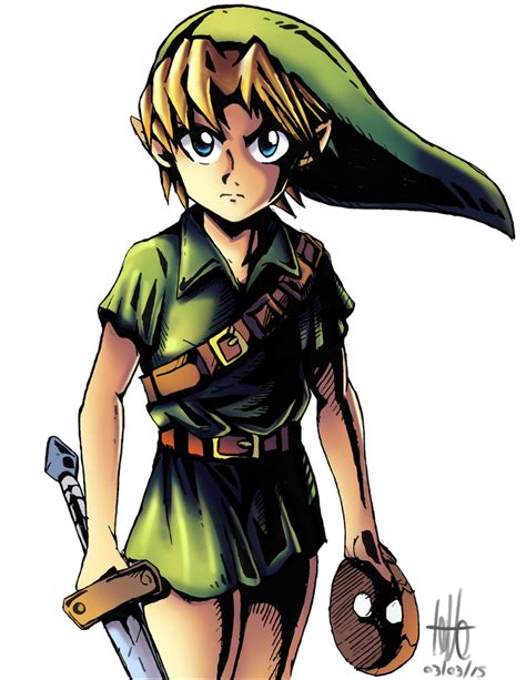 Fan Art Link Legend Of Zelda Majoras Mask By Kakarotoo666 On Deviantart