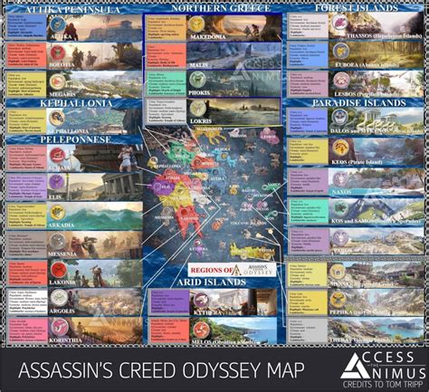 Map Zeigt Alle Regionen Von Assassins Creed Odyssey Playstation Info
