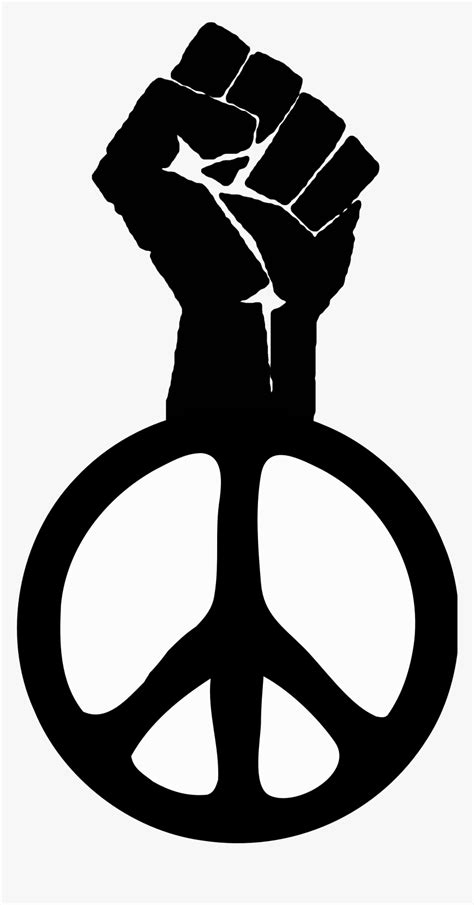 28 Collection Of Black Power Fist Clipart Black Power Fist With Peace