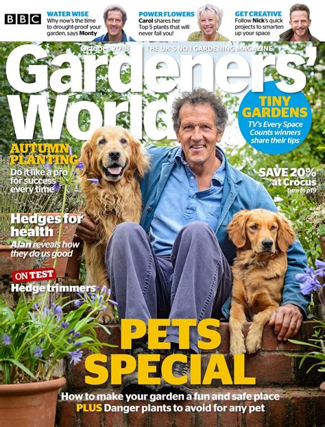 Bbc Gardeners World Magazine October 2018 Back Issue