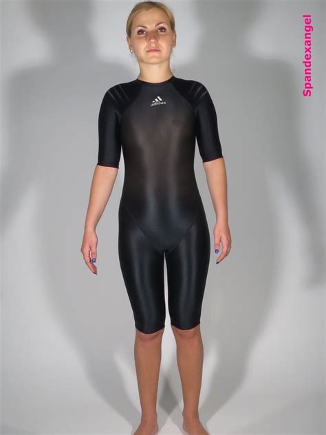 Black Swimsuit Adidas Equipment A Spandex Angel Wearing