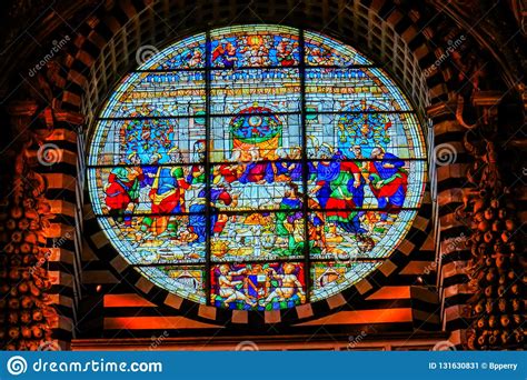 Jesus Christ Last Supper Rose Window Stained Glass Cathedral Church