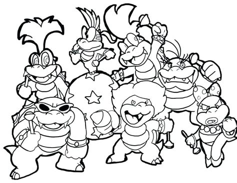 Why did color become the theme of the game? Koopalings Coloring Pages at GetColorings.com | Free ...