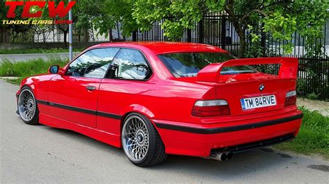 Red Bmw E36 Static On Bbs Rims Tuning Build By Rave Youtube