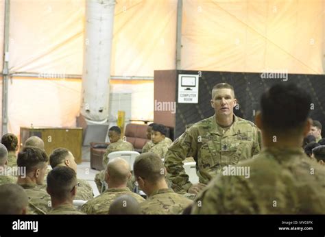 Sgt Maj Of The Army Daniel Dailey Conducted Briefings For Soldiers