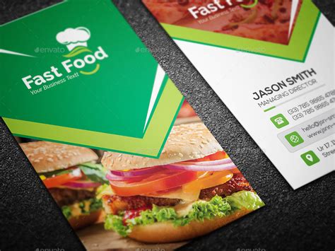 And how good it would be (especially for the budding entreprenures). Fast Food Business Card by generousart | GraphicRiver