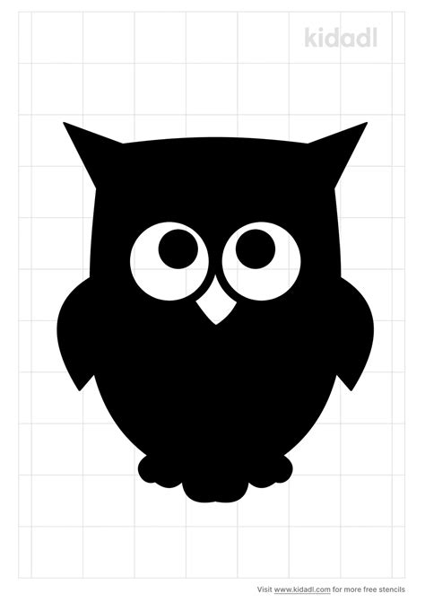 Free Baby Owl Stencil Stencil Printables Kidadl