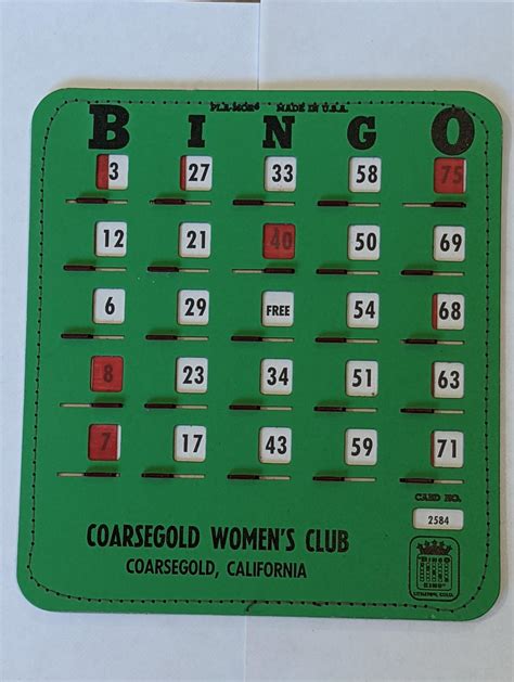 Vintage Bingo Cards A Work Of Heart