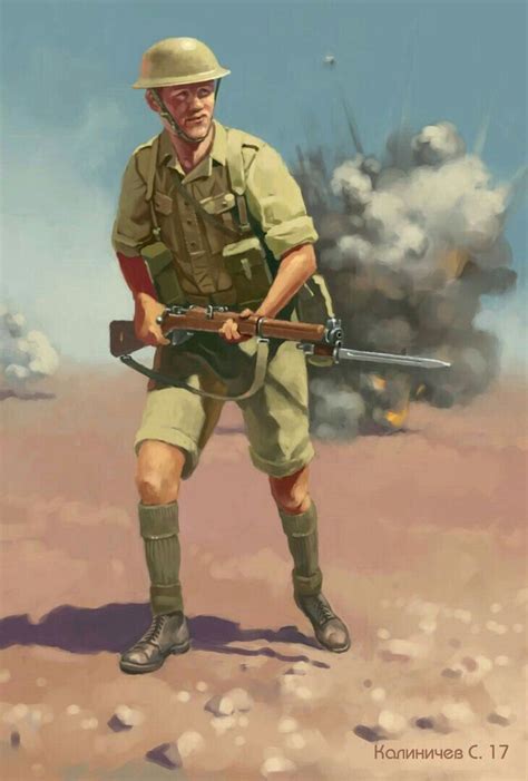 British Army Infantryman North Africa Pin By Paolo Marzioli