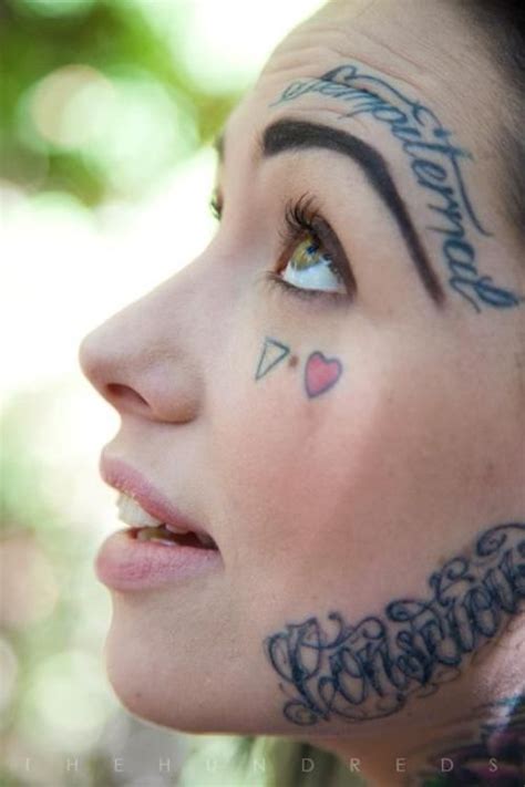 Facial Tattoos Bad Tattoos Tattoos And Piercings Girl Tattoos Worst