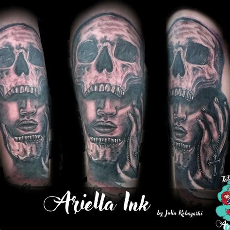 Tattoo Uploaded By Lia Li Thium Darkart Skull Tattoo Armsleeve In