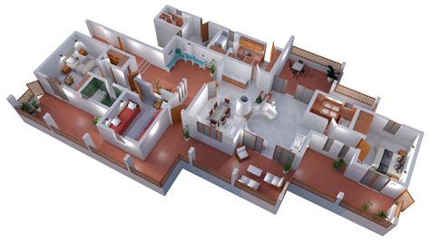 One Of Our 3d House Plan Rendering For Our Client Of Italy The 3d Plan