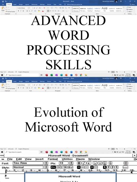 Advanced Word Processing Skills Pdf Microsoft Outlook Cognition