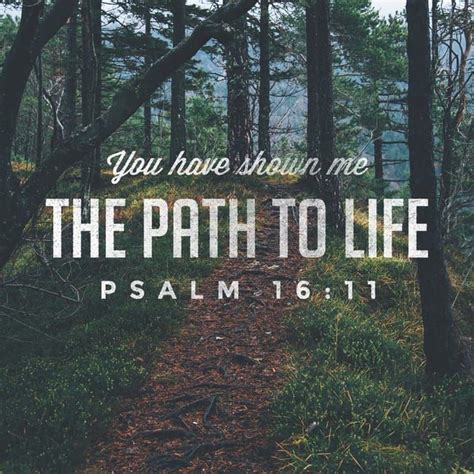 Psalms 1611 Niv You Make Known To Me The Path Of Life You Will Fill