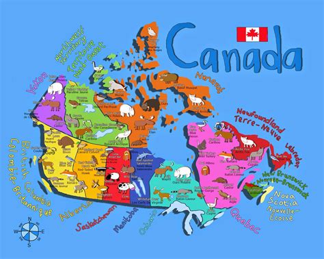 Canada Political Map For Kids